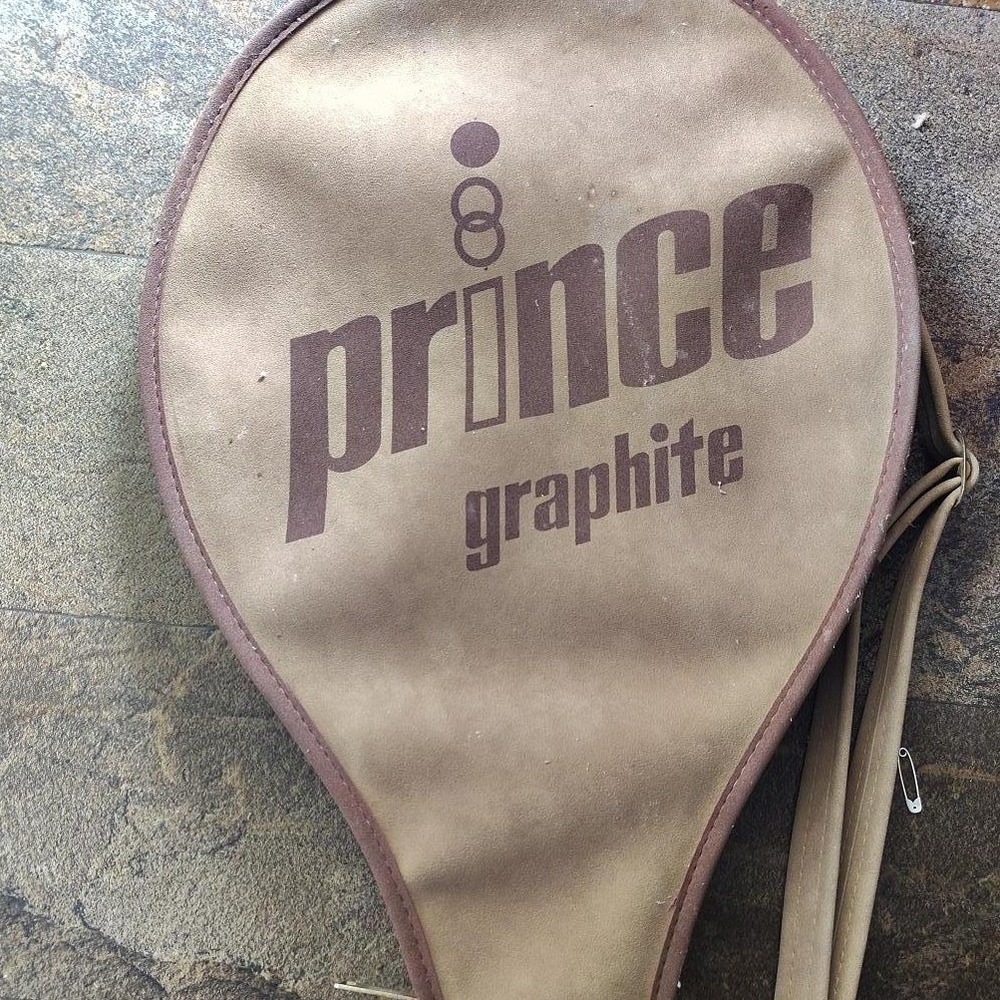 Prince Graphite Tennis Racquet Unisex Black Green Fair Vintage With Case